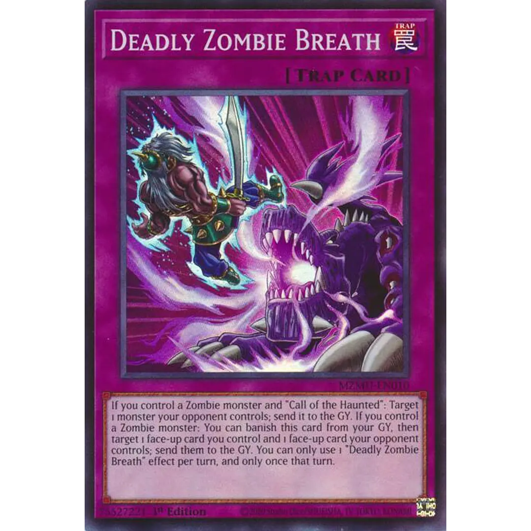 DEADLY ZOMBIE BREATH MZMU-EN010 SUPER RARE 1