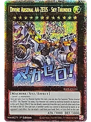 DIVINE ARSENAL AA-ZEUS - SKY THUNDER RA05-EN103 STARLIGHT RARE