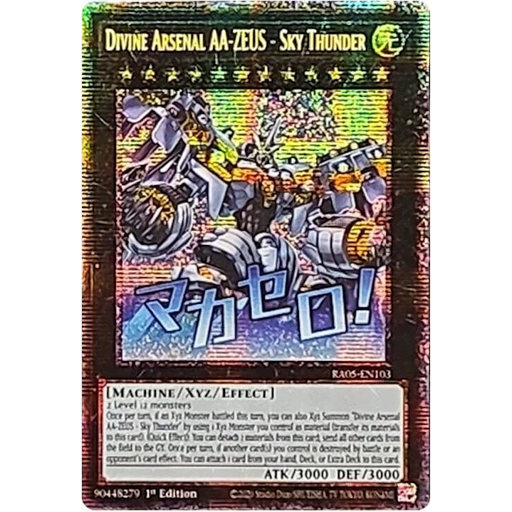 DIVINE ARSENAL AA-ZEUS - SKY THUNDER RA05-EN103 STARLIGHT RARE 1