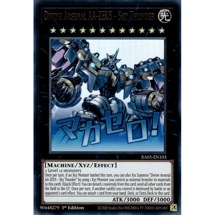 DIVINE ARSENAL AA-ZEUS - SKY THUNDER RA05-EN103 ULTRA RARE  1