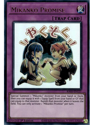 MIKANKO PROMISE RA05-EN127 ULTRA RARE 