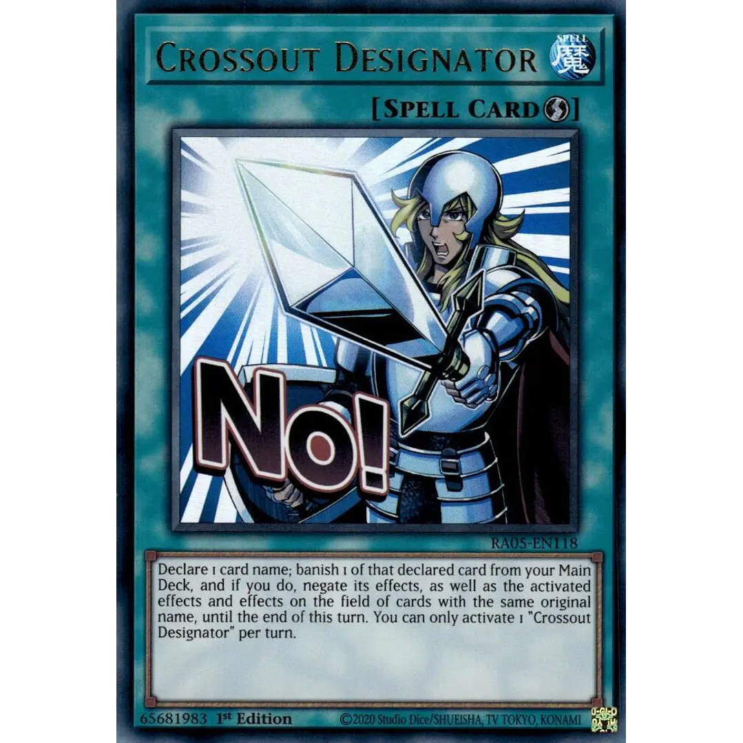 CROSSOUT DESIGNATOR RA05-118 ULTRA RARE  1