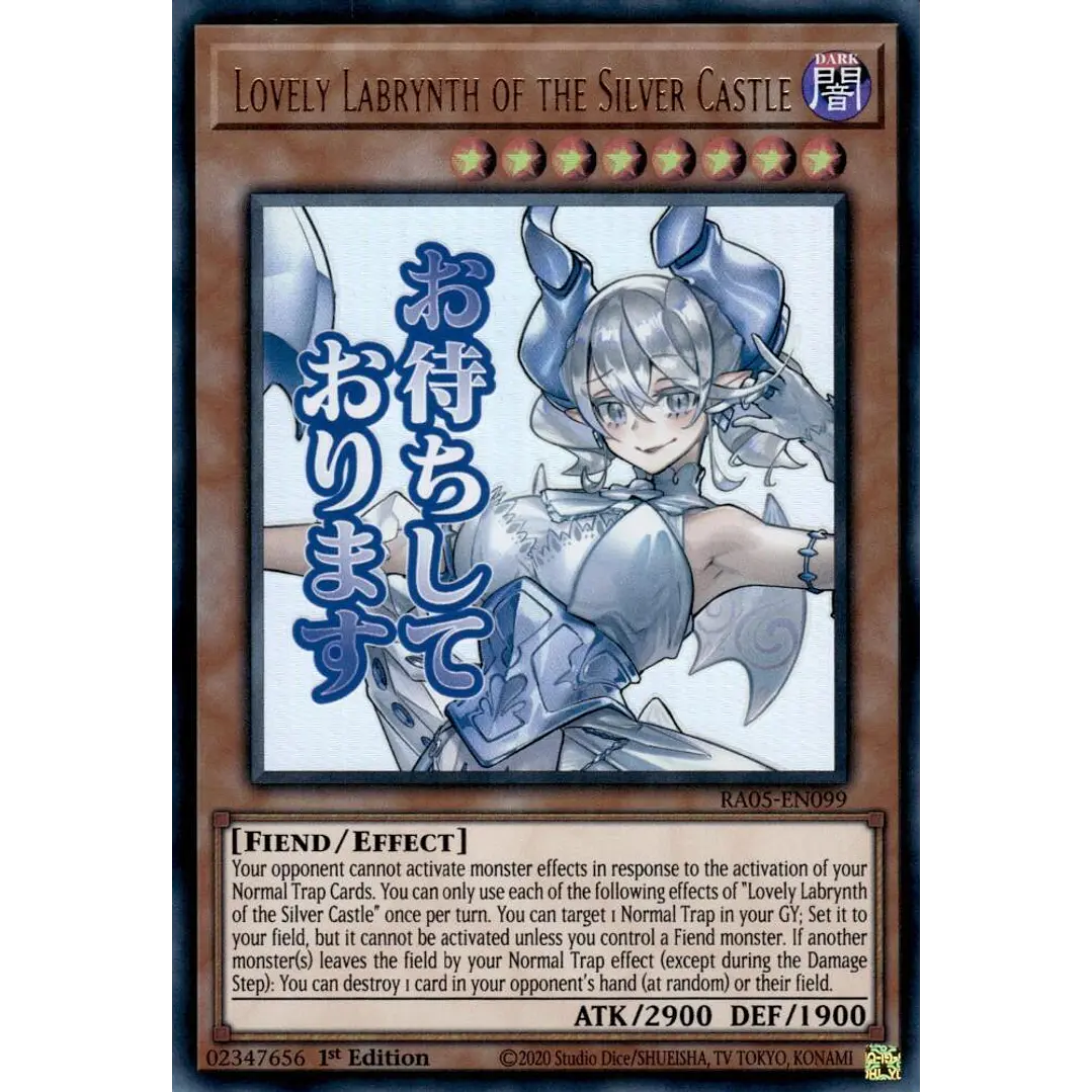 LOVELY LABRYNTH OF THE SILVER CASTLE RA05-EN099 ULTRA RARE 1