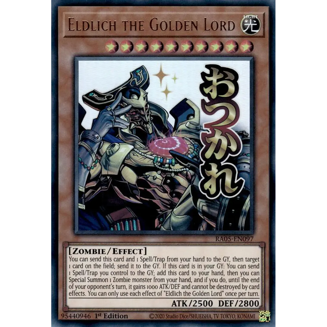 ELDLICH THE GOLDEN LORD RA05-EN097 ULTRA RARE 1