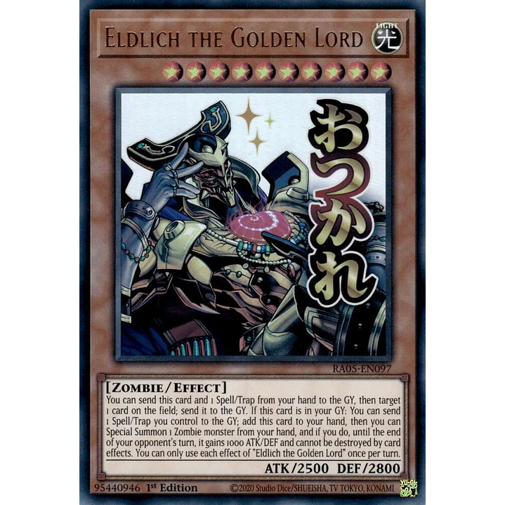 ELDLICH THE GOLDEN LORD RA05-EN097 ULTRA RARE 1