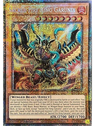 SACRED FIRE KING GARUNIX RA05-EN031 STARLIGHT RARE