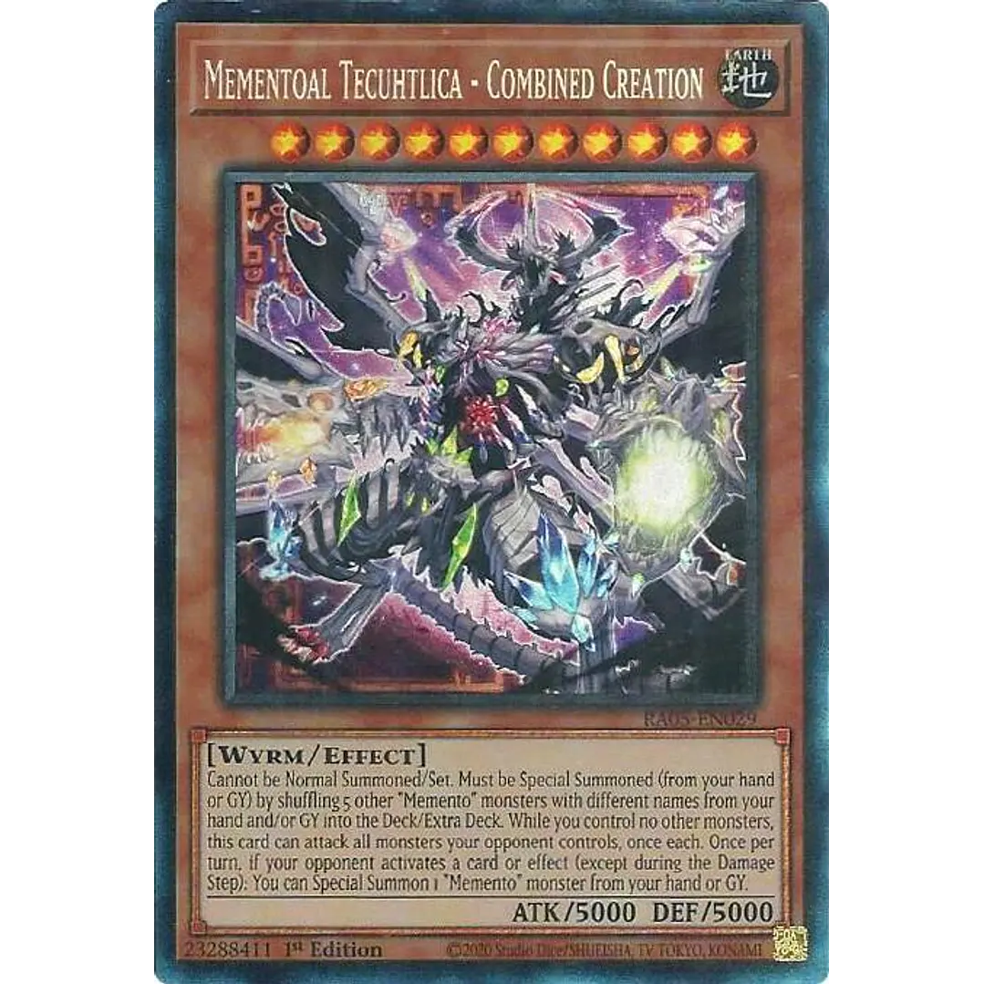 MEMENTOAL TECUHTLICA - COMBINED CREATION RA05-EN029 COLLECTOR RARE 1
