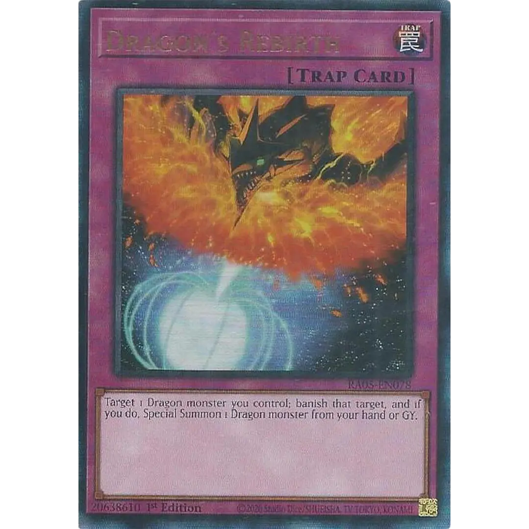 DRAGON'S REBIRTH RA05-EN078 ULTIMATE RARE 1