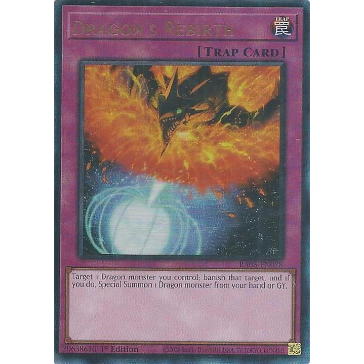 DRAGON'S REBIRTH RA05-EN078 ULTIMATE RARE 1