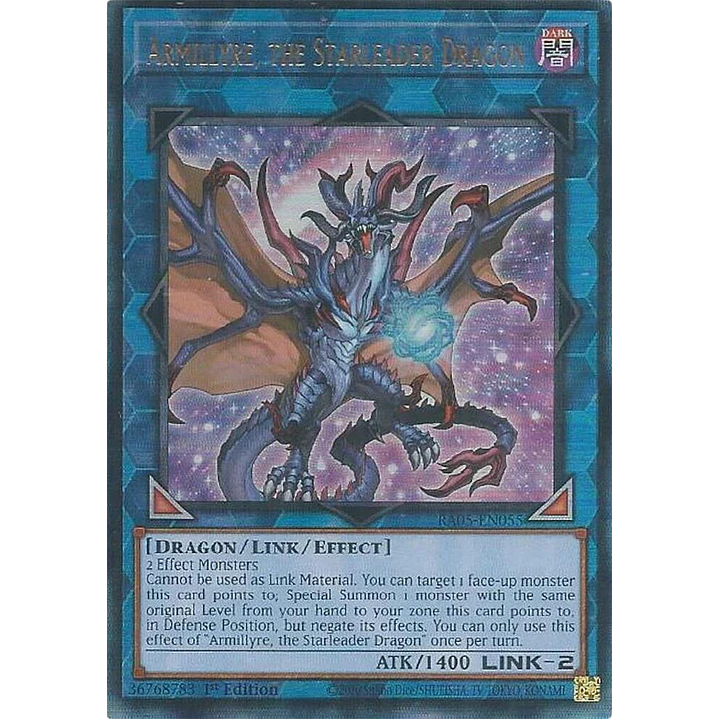 ARMILLYRE, THE STARLEADER DRAGON RA05-EN055 ULTIMATE RARE 1