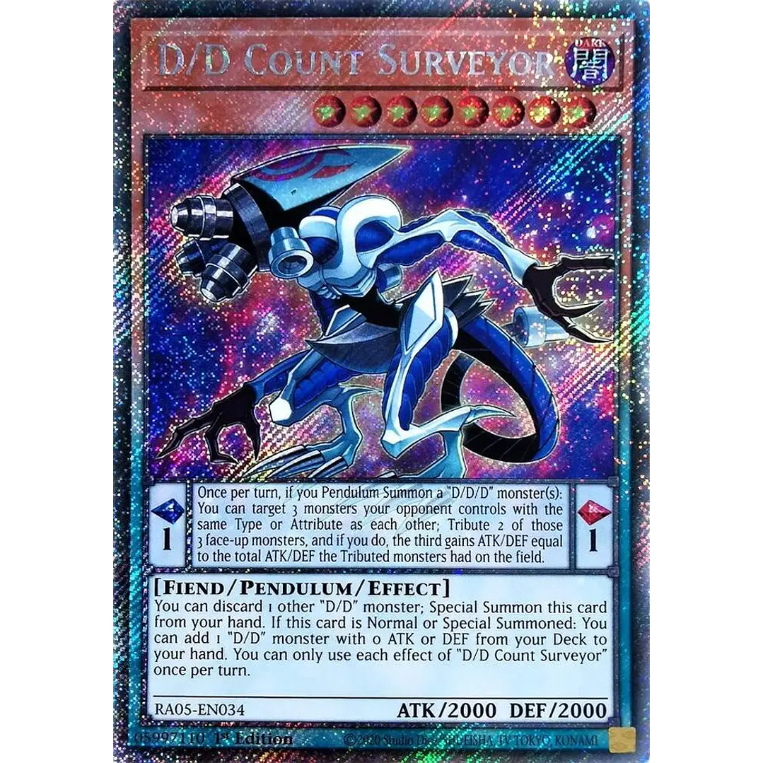 D/D COUNT SURVEYOR RA05-EN034 PLATINUM SECRET RARE 1