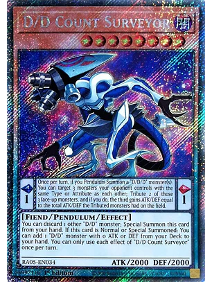 D/D COUNT SURVEYOR RA05-EN034 PLATINUM SECRET RARE