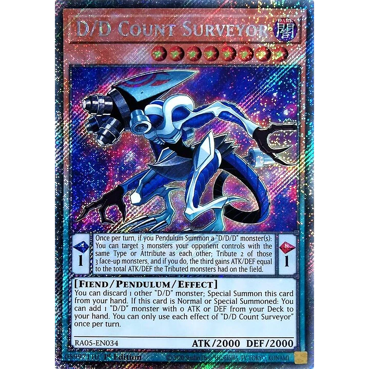 D/D COUNT SURVEYOR RA05-EN034 PLATINUM SECRET RARE 1