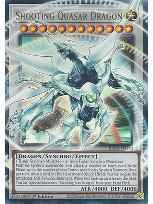 SHOOTING QUASAR DRAGON RA05-EN143 ULTRA RARE 