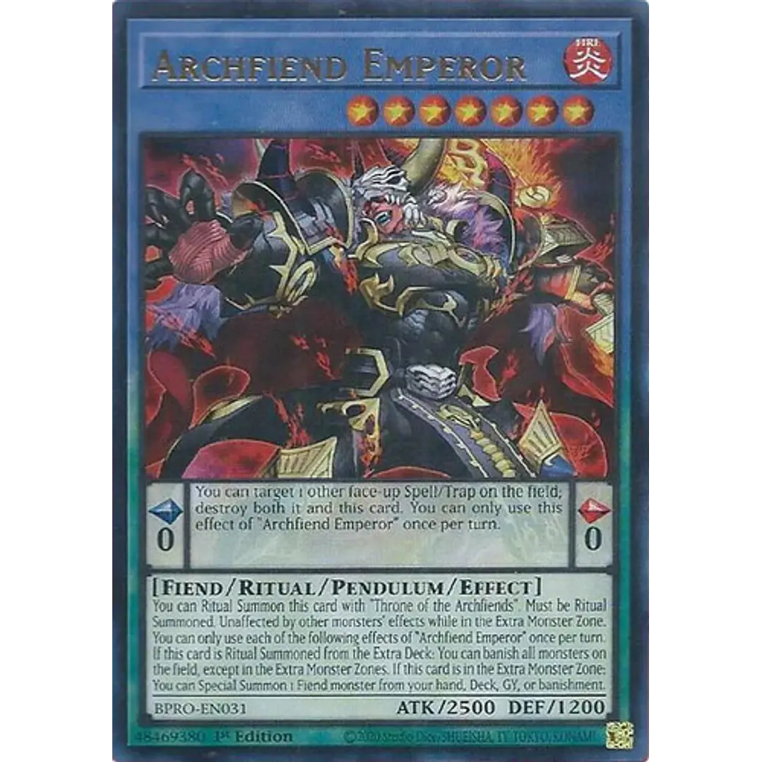 ARCHFIEND EMPEROR BPRO-EN031 ULTRA RARE 1