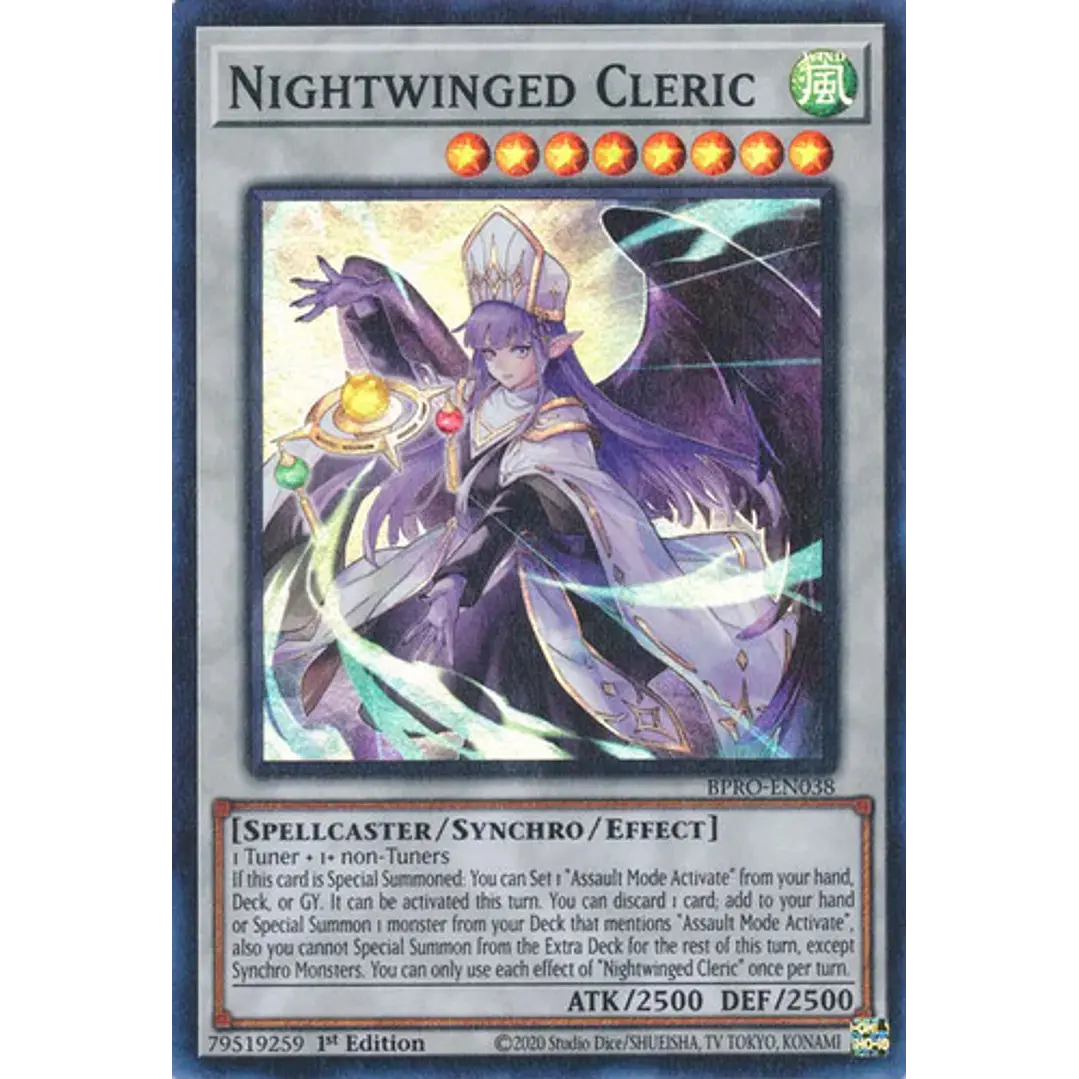 NIGHTWINGED CLERIC BPRO-EN038 SUPER RARE 1