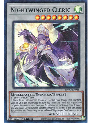 NIGHTWINGED CLERIC BPRO-EN038 SUPER RARE