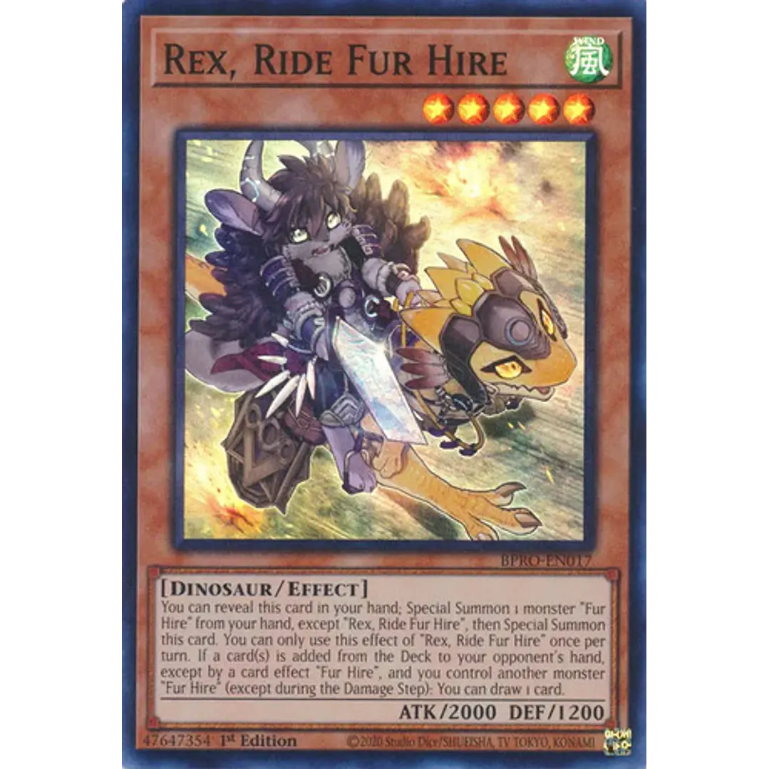REX, RIDE FUR HIRE BPRO-EN017 SUPER RARE 1