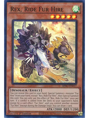 REX, RIDE FUR HIRE BPRO-EN017 SUPER RARE