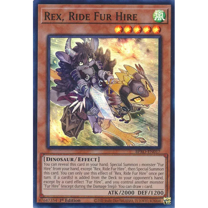 REX, RIDE FUR HIRE BPRO-EN017 SUPER RARE 1