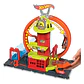 Hot Wheels City Pista De Juguete Súper Estación De Bomberos Multicolor - Miniatura 11