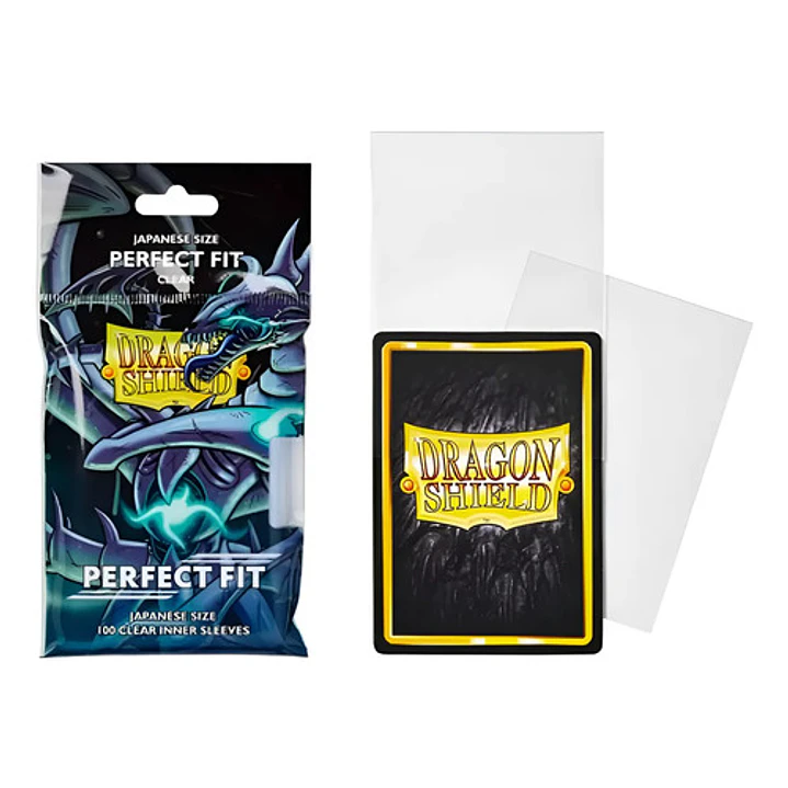 DRAGON SHIELD PERFECT FIT JAPANESE SIZE CLEAR INNER SLEEVES 4