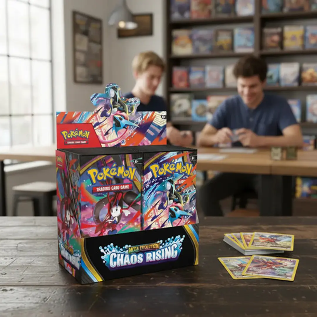 POKEMON TCG MEGA EVOLUTION CHAOS RISING BOOSTER BOX INGLES 2