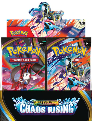 POKEMON TCG MEGA EVOLUTION CHAOS RISING BOOSTER BOX INGLES
