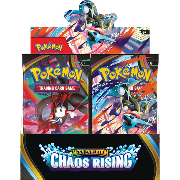 POKEMON TCG MEGA EVOLUTION CHAOS RISING BOOSTER BOX INGLES 1