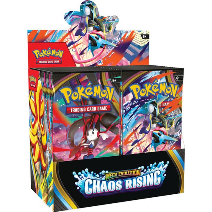 POKEMON TCG MEGA EVOLUTION CHAOS RISING BOOSTER BOX INGLES 6