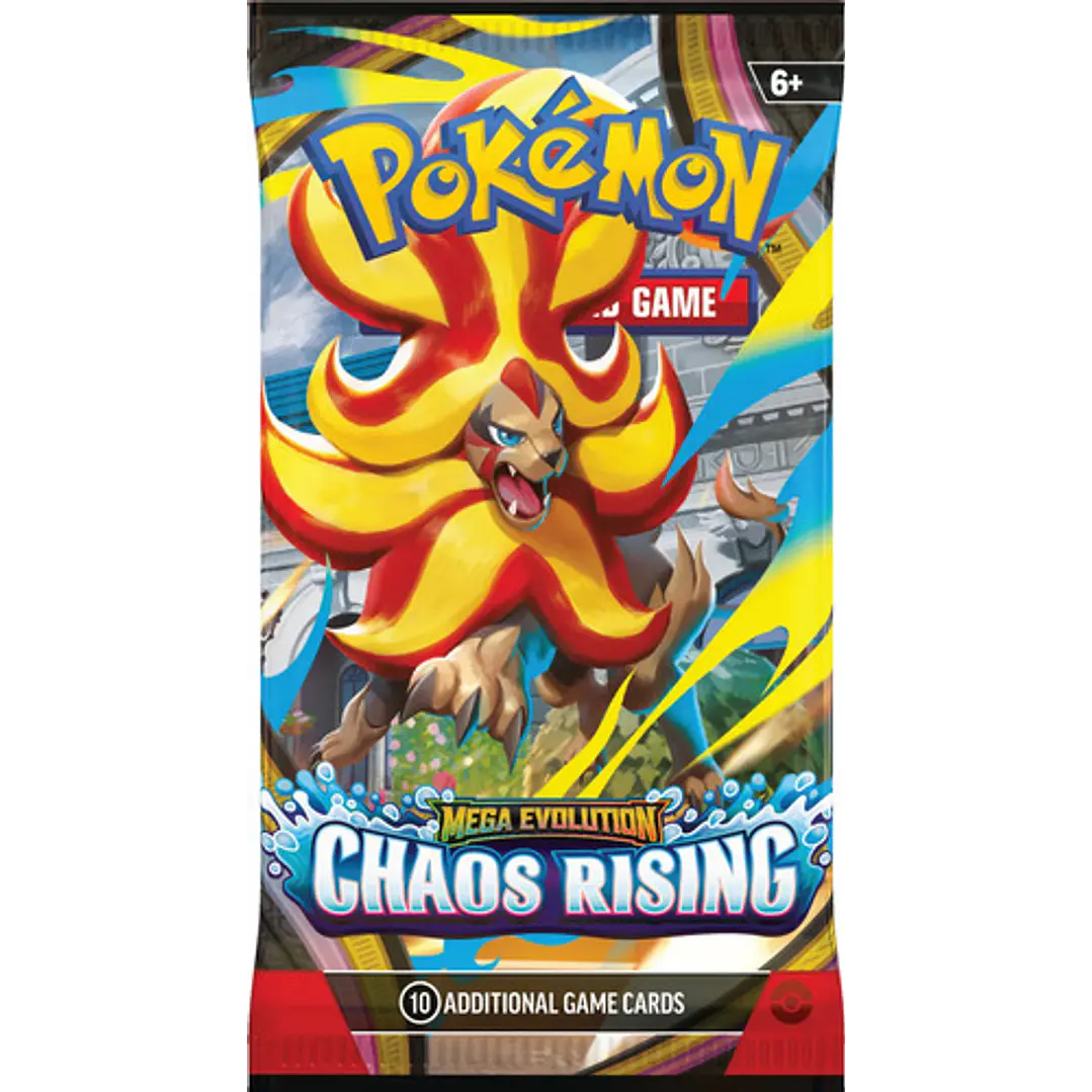 POKEMON TCG MEGA EVOLUTION CHAOS RISING BOOSTER BOX INGLES 8