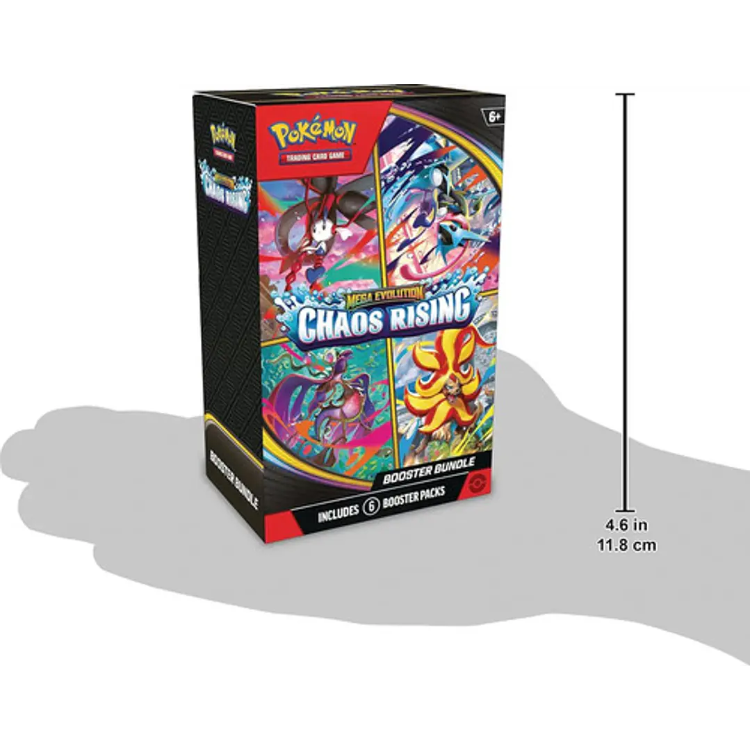 POKEMON TCG MEGA EVOLUTION CHAOS RISING BOOSTER BUNDLE INGLES 2