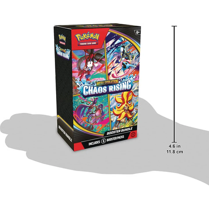 POKEMON TCG MEGA EVOLUTION CHAOS RISING BOOSTER BUNDLE INGLES 2