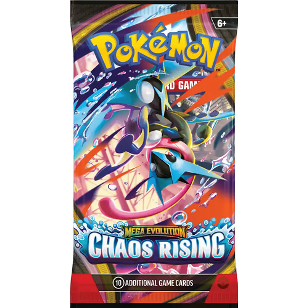 POKEMON TCG MEGA EVOLUTION CHAOS RISING BOOSTER BUNDLE INGLES 6