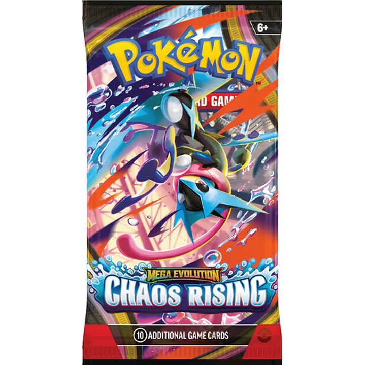 POKEMON TCG MEGA EVOLUTION CHAOS RISING BOOSTER BUNDLE INGLES 6