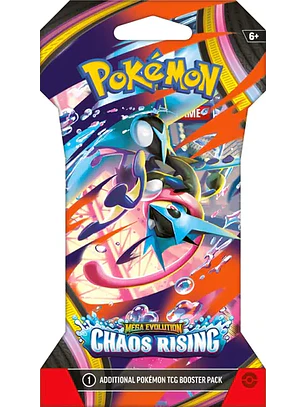 POKEMON TCG MEGA EVOLUTION CHAOS RISING SLEEVED BOOSTER INGLES