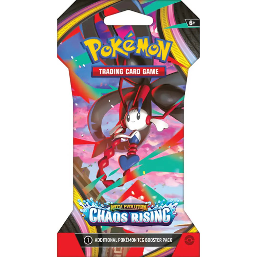 POKEMON TCG MEGA EVOLUTION CHAOS RISING SLEEVED BOOSTER INGLES 4