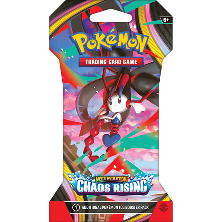 POKEMON TCG MEGA EVOLUTION CHAOS RISING SLEEVED BOOSTER INGLES 4
