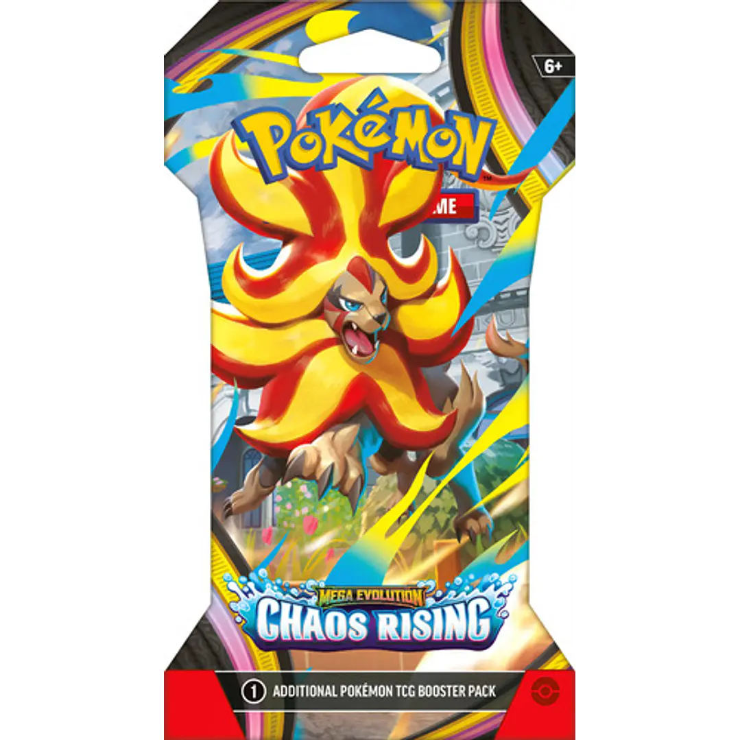POKEMON TCG MEGA EVOLUTION CHAOS RISING SLEEVED BOOSTER INGLES 5