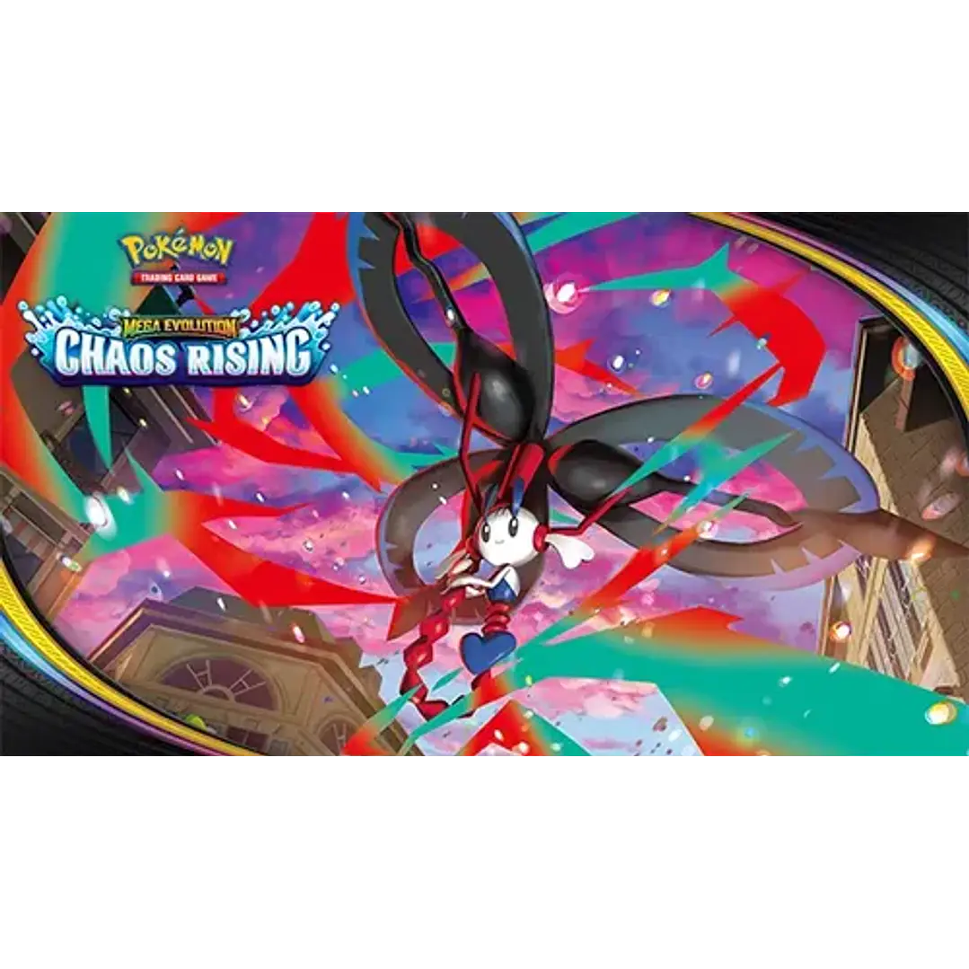 POKEMON TCG MEGA EVOLUTION CHAOS RISING SLEEVED BOOSTER INGLES 8