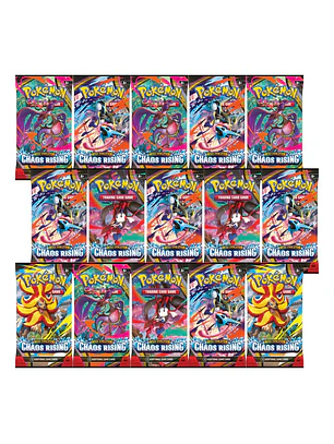 POKEMON TCG MEGA EVOLUTION CHAOS RISING BOOSTERS 15 SOBRES INGLES