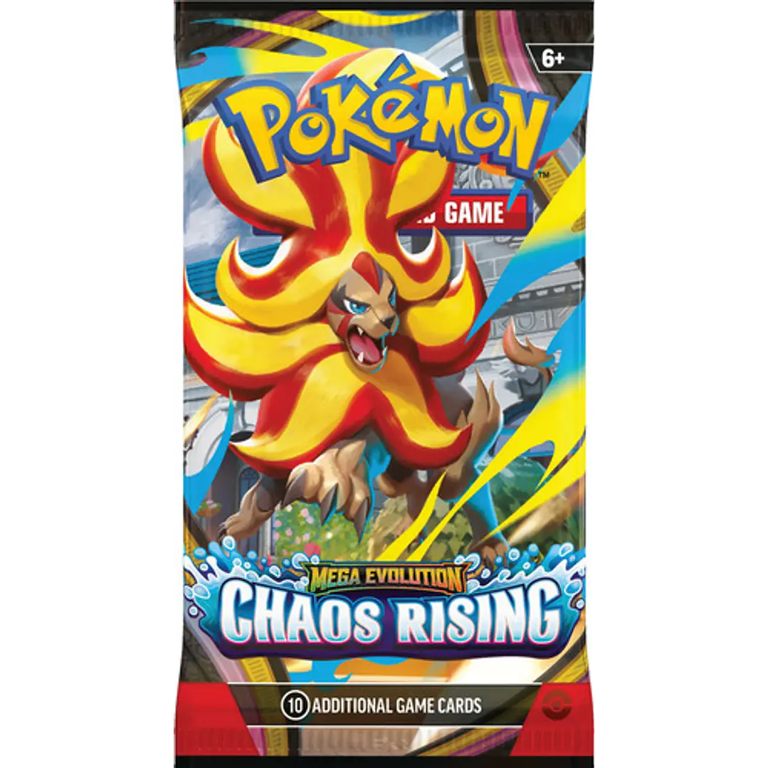 POKEMON TCG MEGA EVOLUTION CHAOS RISING BOOSTERS 15 SOBRES INGLES 4