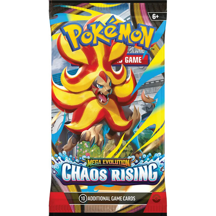 POKEMON TCG MEGA EVOLUTION CHAOS RISING BOOSTERS 15 SOBRES INGLES 4
