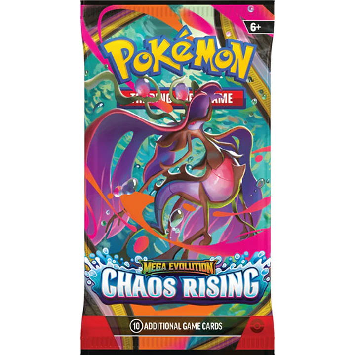 POKEMON TCG MEGA EVOLUTION CHAOS RISING BOOSTERS 15 SOBRES INGLES 5
