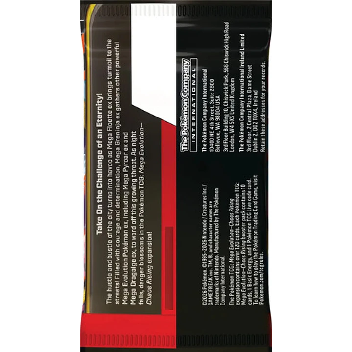 POKEMON TCG MEGA EVOLUTION CHAOS RISING BOOSTERS 15 SOBRES INGLES 6