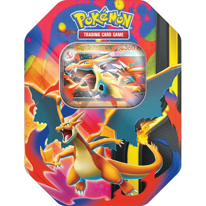 POKÉMON TCG MEGA CHARIZARD Y EX TIN INGLES 1
