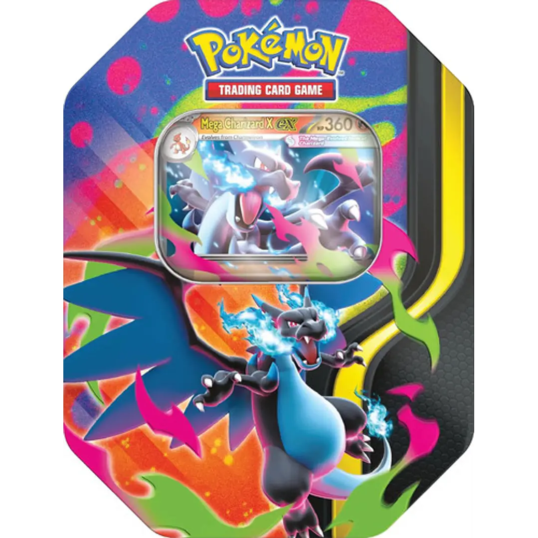POKÉMON TCG MEGA CHARIZARD X EX TIN INGLES 1
