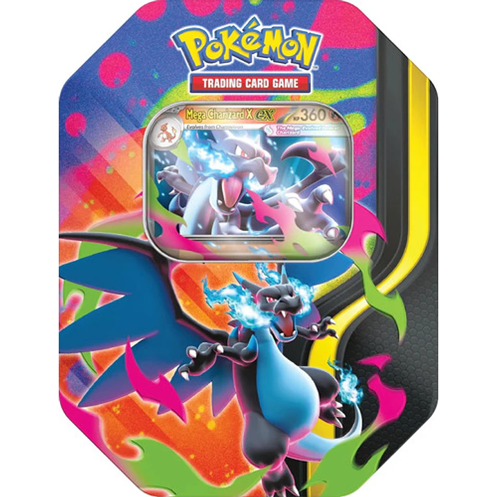 POKÉMON TCG MEGA CHARIZARD X EX TIN INGLES 1