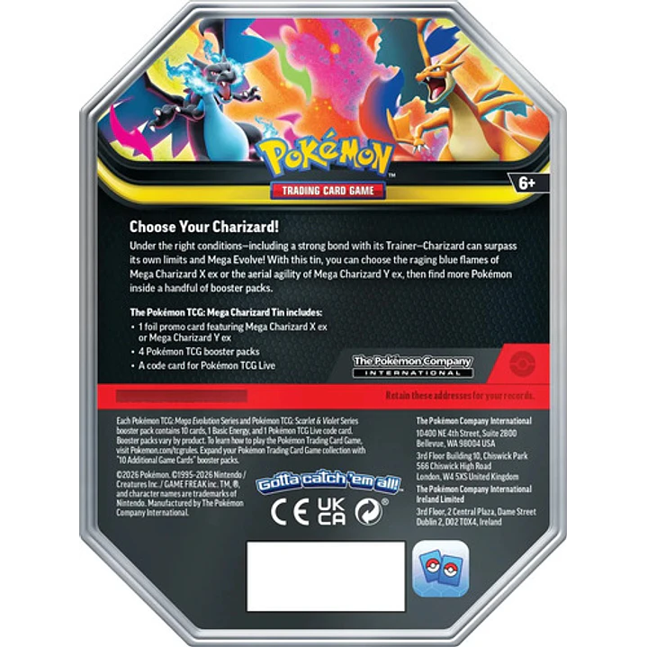 POKÉMON TCG MEGA CHARIZARD X EX TIN INGLES 4