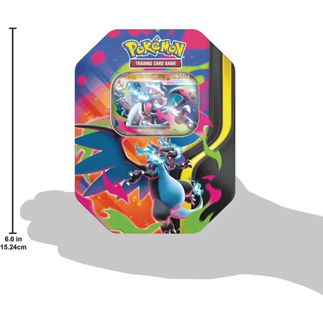 POKÉMON TCG MEGA CHARIZARD X EX TIN INGLES 5